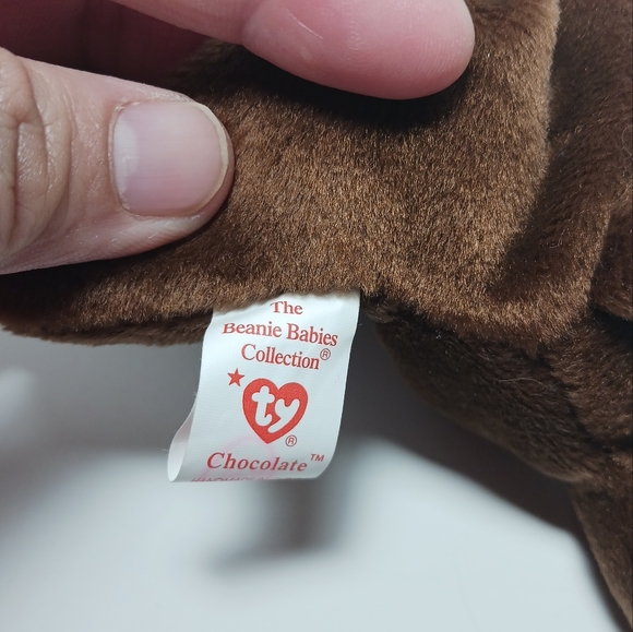 Ty Beanie Baby Chocolate the Moose DOB April 27, 1993 - Picture 6 of 12